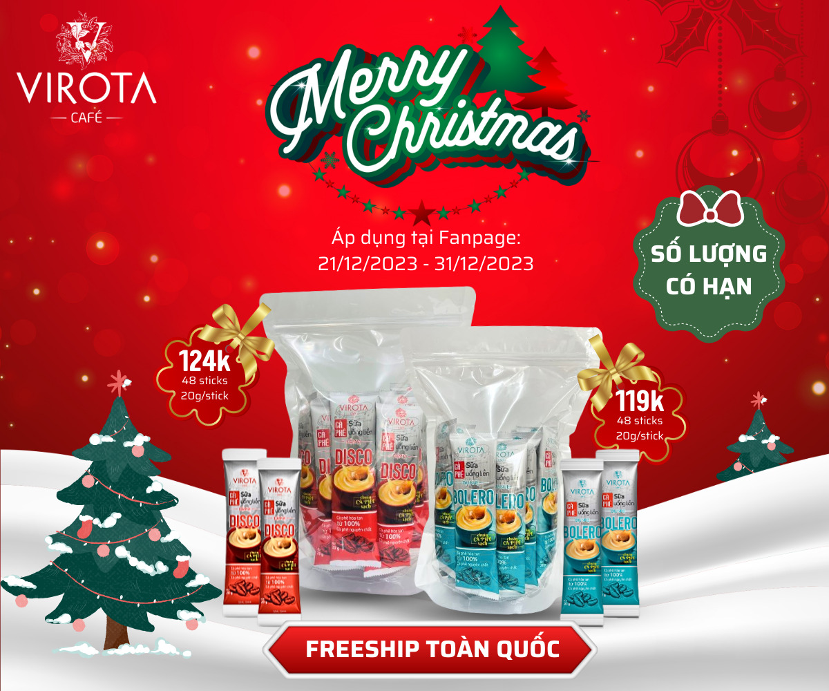 Virota cafe | Vui đón giáng sinh - Rinh deal năm mới