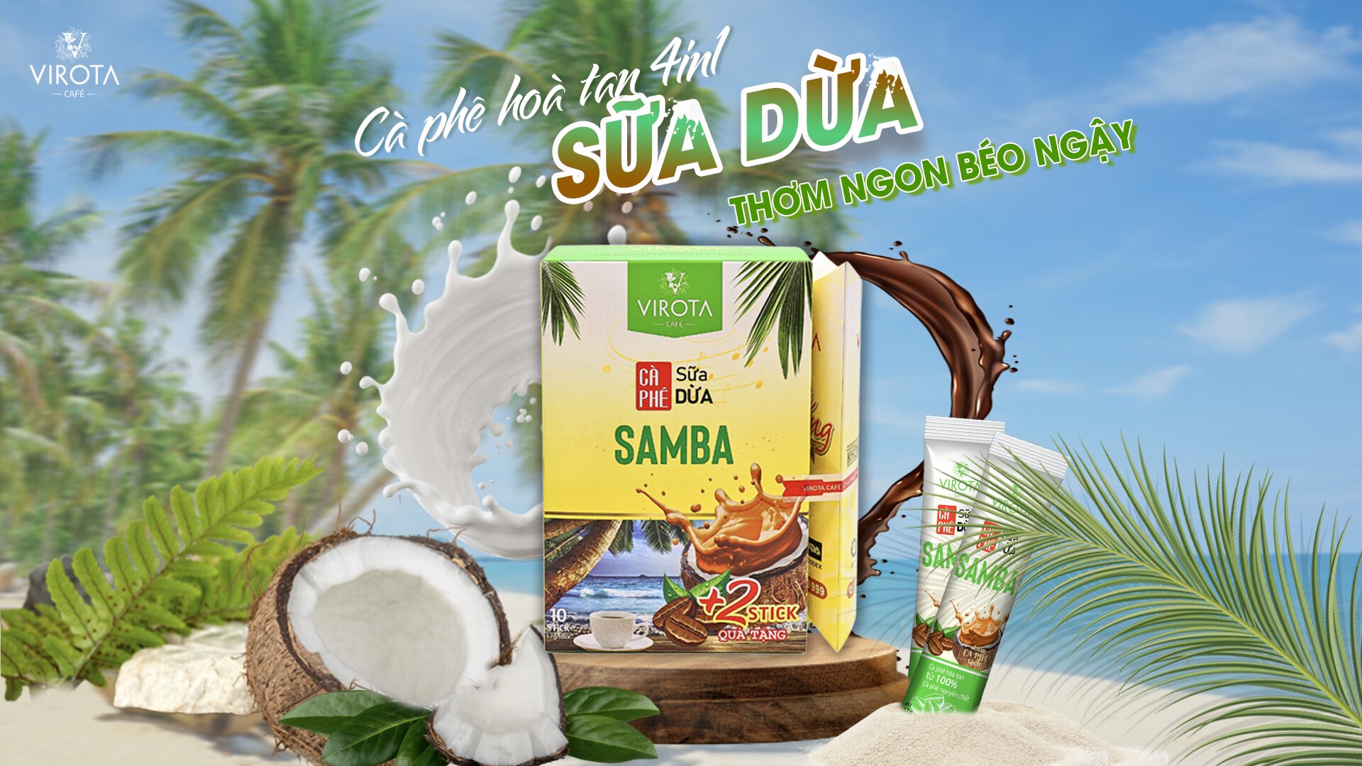 Cà phê sữa dừa Virota Cafe