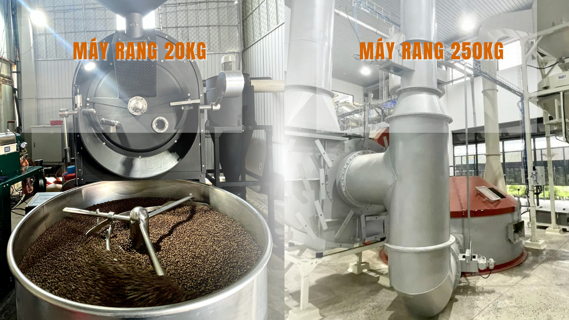 Máy rang gia công cà phê