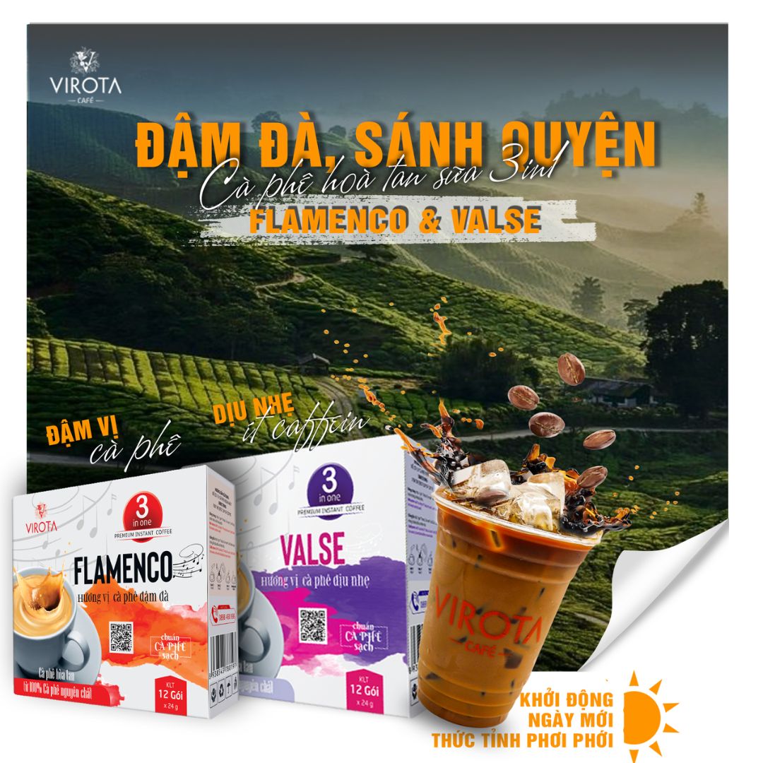 Virota Cafe | Cà phê sữa đá hoà tan | Cà phê sữa đá gói
