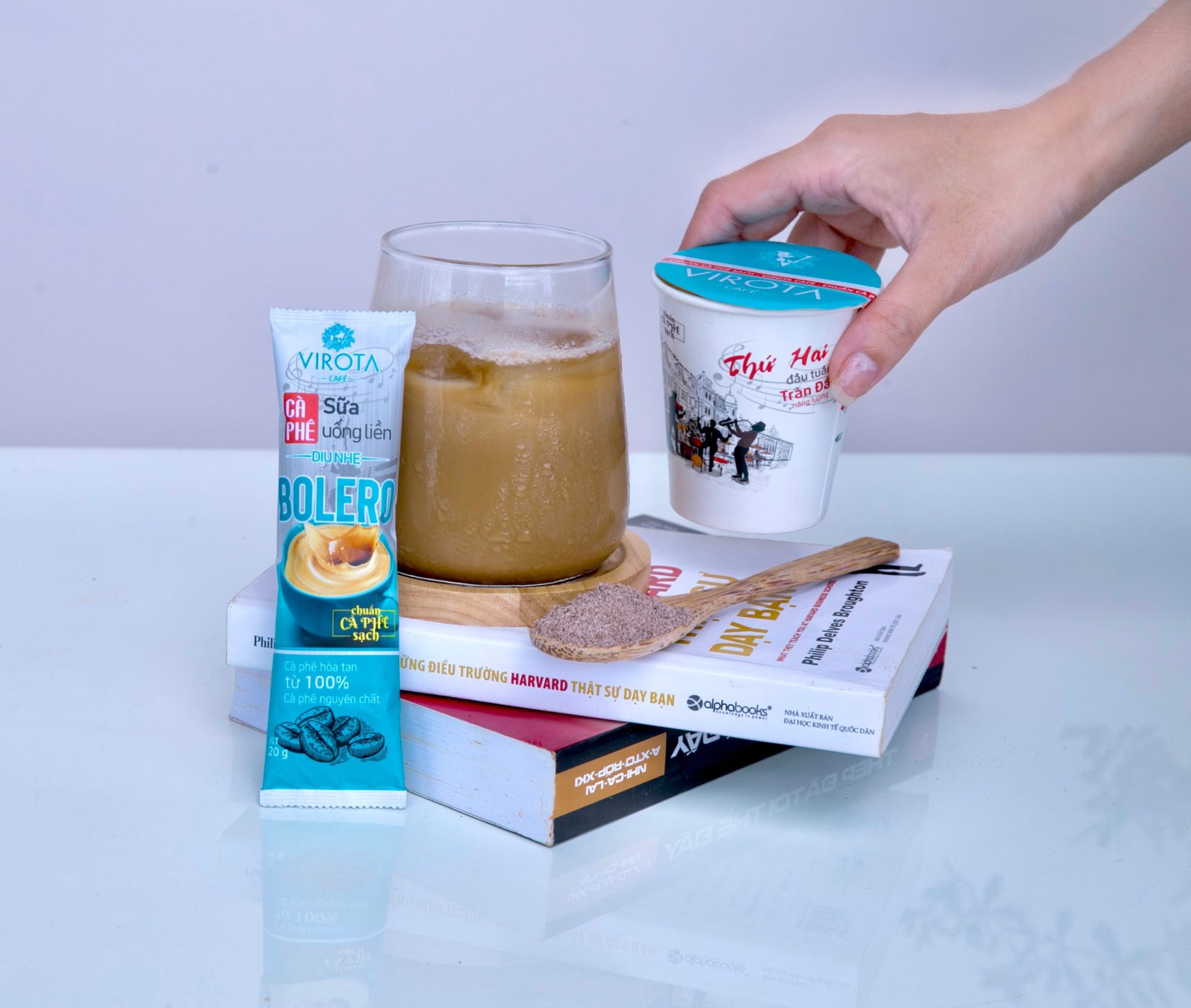 Cà phê hoà tan 4 in 1 | Cà phê sữa uống liền Bolero Virota Cafe
