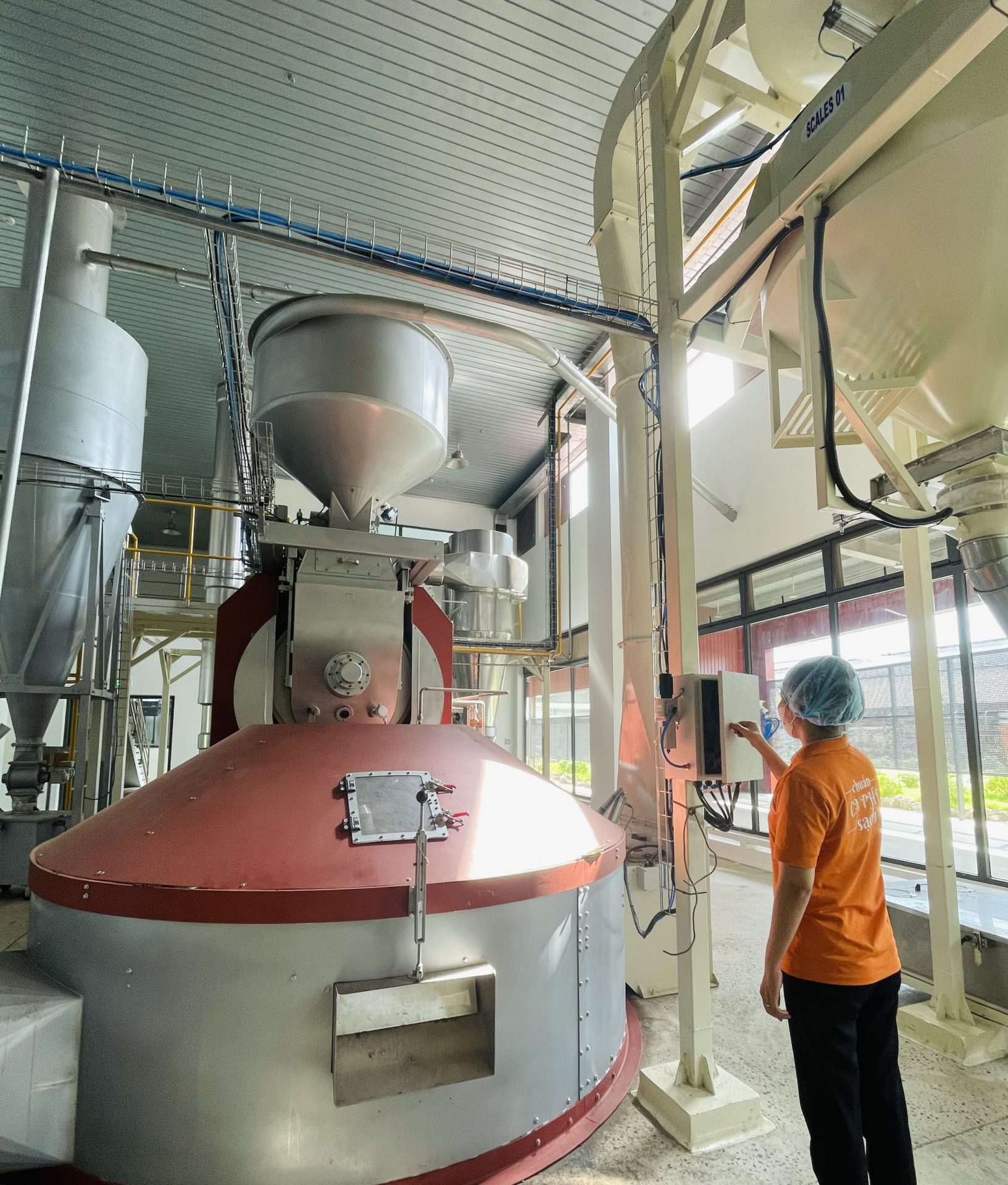 Hệ thống rang xay cà phê | Virota Cafe | Coffee roasting and grinding